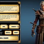 **

A character from Eternal Return strategically leveling up their skills, with emphasis on the skill tree UI. Show the character deep in thought, considering the best skill progression path to maximize damage and survivability. The background subtly displays the game's environment.

**