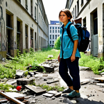 Resourceful Survivor**

"A fully clothed female character in practical, modest attire, scavenging for materials in a ruined section of Berlin, Germany. Backpack visible, tools at her belt. Environment: Overgrown urban landscape with crumbling buildings and graffiti. Safe for work, appropriate content, perfect anatomy, natural proportions, well-formed hands, professional illustration, family-friendly."

**