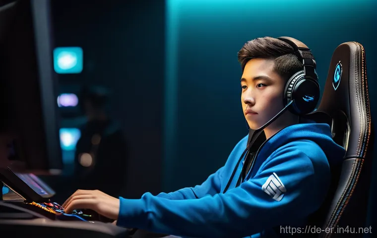 이터널리턴 토너먼트 우승 팁 - **Prompt 1: Calm Before the Storm** "A young esports player, gender-neutral, sits calmly in a hi...