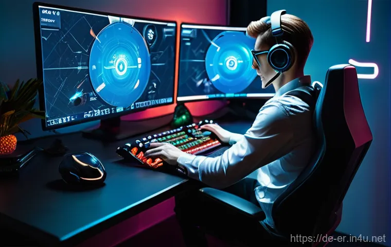 이터널리턴 아카이브 파일 다운받기 - **Prompt:** A focused and determined gamer, dressed in a comfortable hoodie and jeans, sits intently...