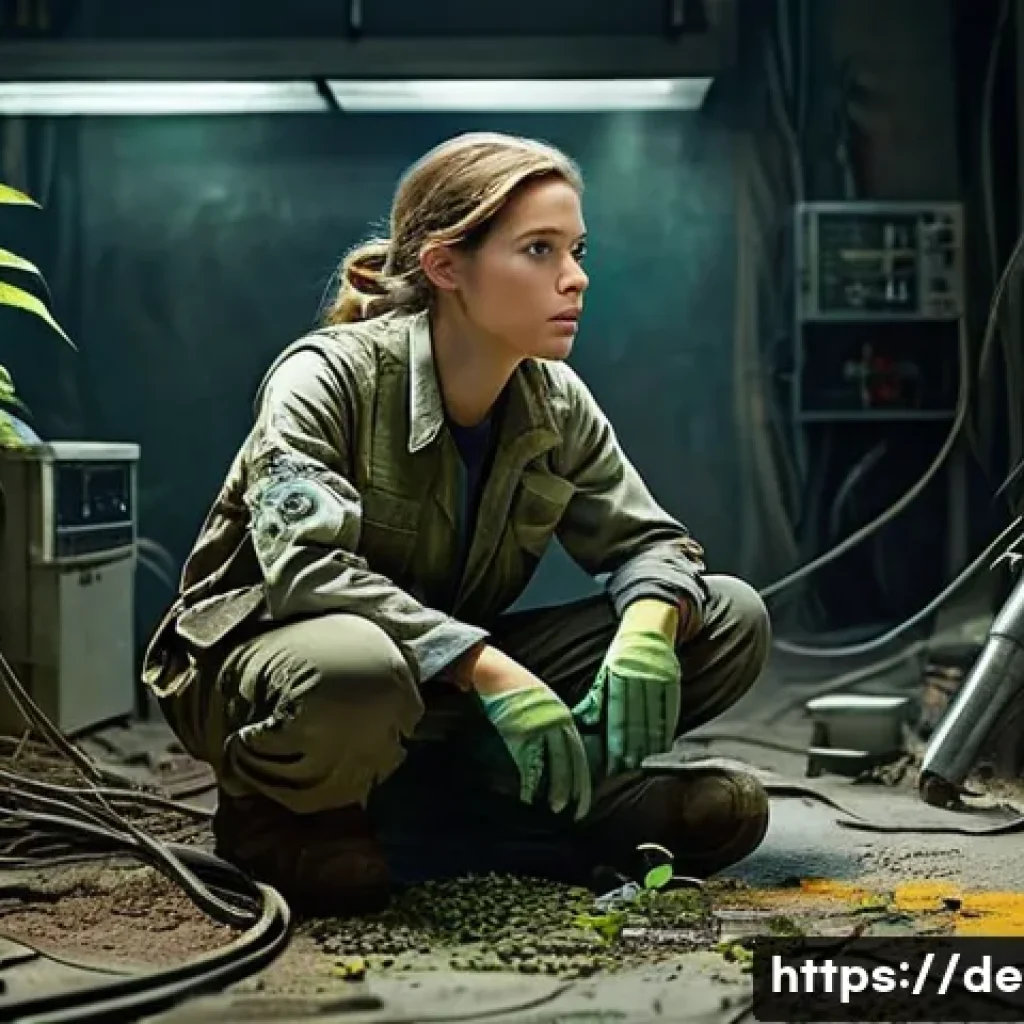 이터널리턴 게임 관련 도서 추천 - **Prompt 1: Resourceful Survivor in a Desolate Lab** "A young, determined female survivor, dress...
