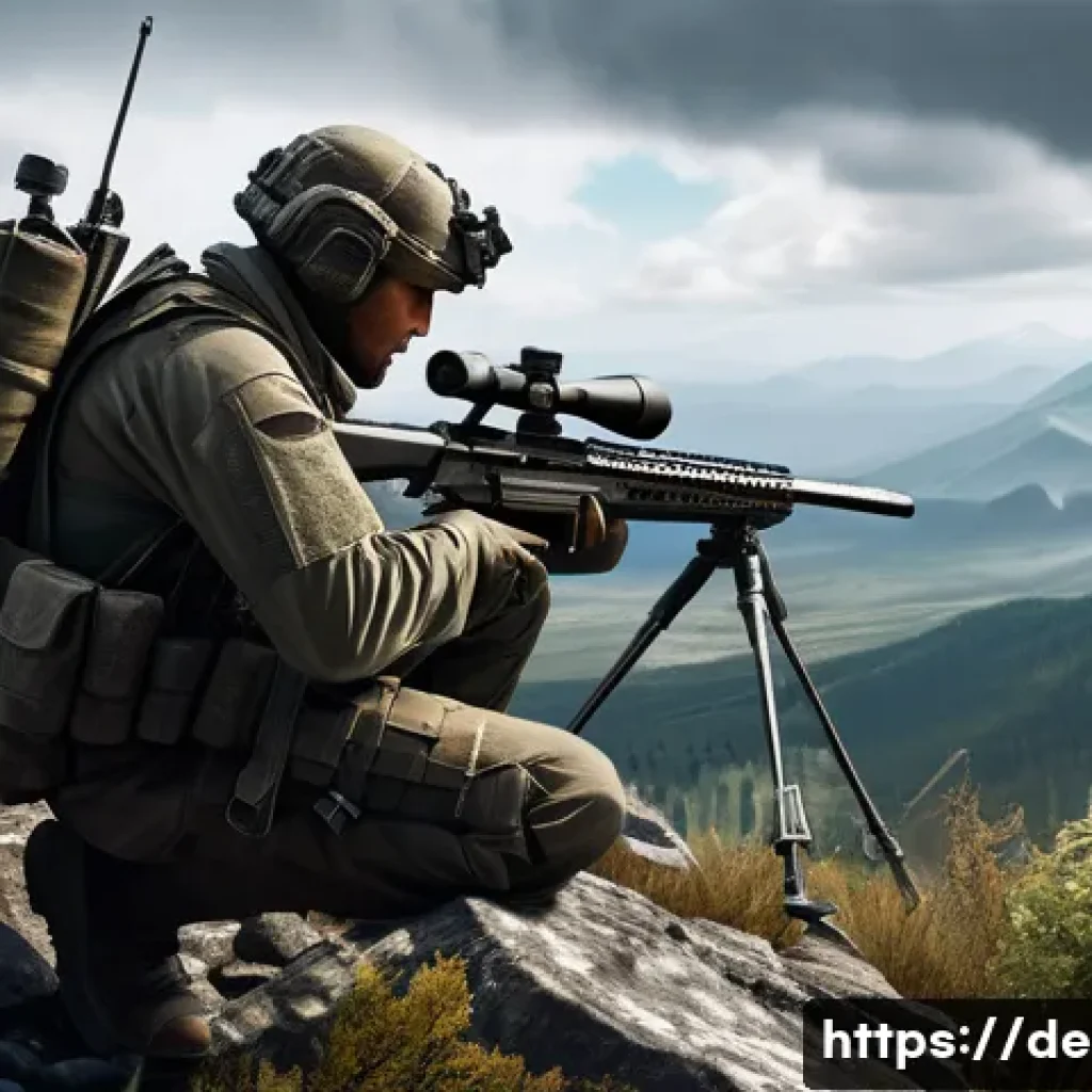 이터널리턴 신규 맵 정보 - A dynamic tactical shooter scene set on a mountainous map with varied terrain heights, featuring a s...